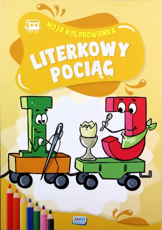 Moja kolorowanka Literkowy pociąg [KSIĄŻKA]