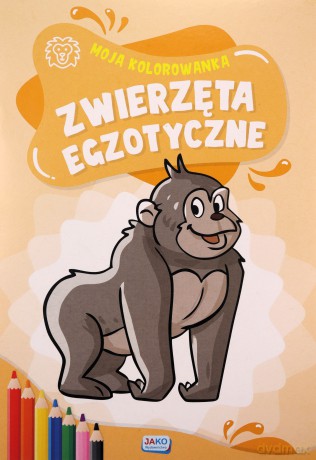 Moja kolorowanka Zwierzęta egzotyczne [KSIĄŻKA]