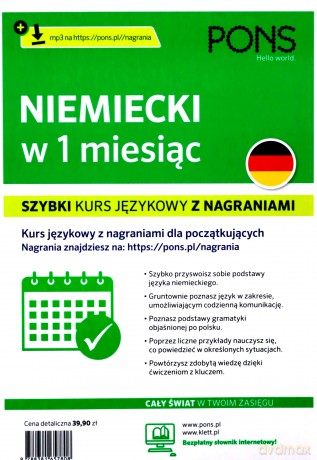 Niemiecki w 1 miesiąc szybki kurs językowy [KSIĄŻKA]