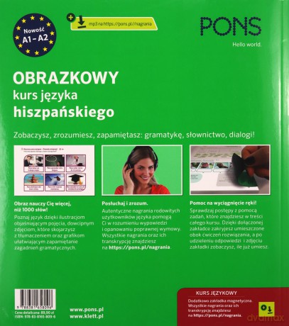 Obrazkowy kurs język hiszpański Poziom A1-A2 [KSIĄŻKA]