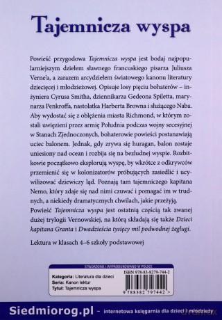 Tajemnicza wyspa - Juliusz Verne [KSIĄŻKA]