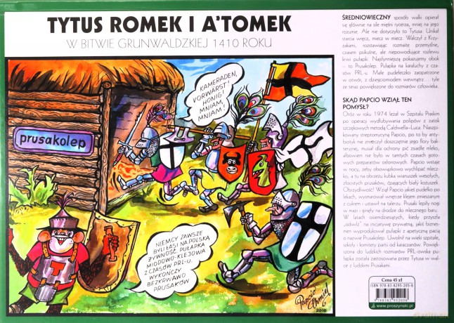 Tytus, Romek i A'Tomek w bitwie grunwaldzkiej 1410 roku z wyobraźni Papcia Chmiela narysowani - Henryk Jerzy Chmielewski [KOMIKS]