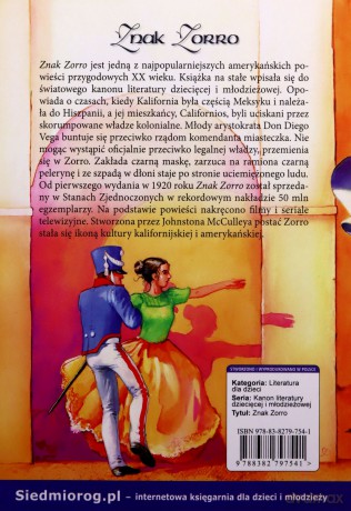 Znak Zorro - Johnston McCulley [KSIĄŻKA]