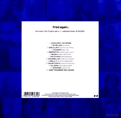 Fred Again..: Actual Life 3 (January 1 - September 9 2022) [CD]