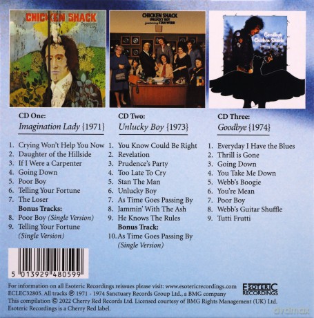 Chicken Shack: Crying Wont Help You Now [3CD]