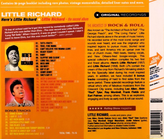 Little Richard: Heres Little Richard + Little Richard The Second Album [CD]