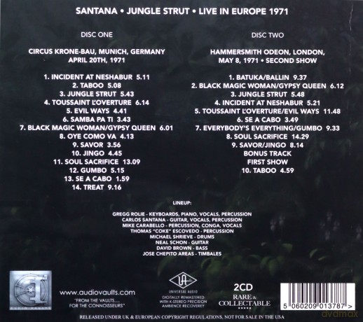 Santana: Jungle Strut - Live [2CD]