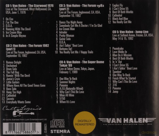 Van Halen: The Broadcast Collection 1976-1992 [CD]