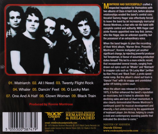 Montrose: Warner Bros Presents [CD]