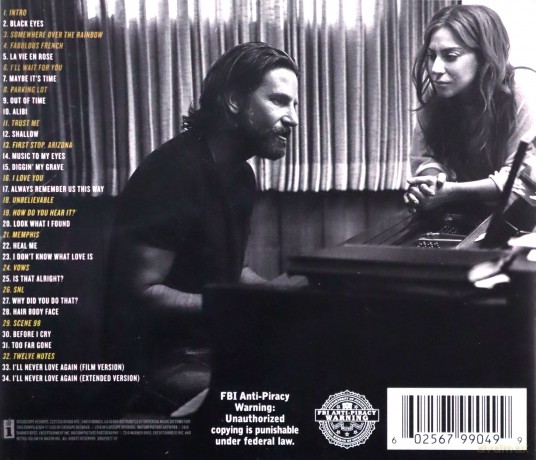 A Star Is Born soundtrack (Narodziny gwiazdy) [CD]+[PLAKAT]