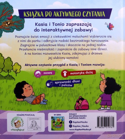 Emocje. Dotknij, przesuń, potrząśnij. Kapitan Nauka - Maciejka Mazan [KSIĄŻKA]
