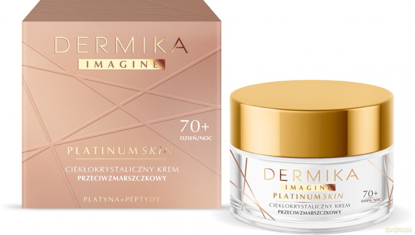 Dermika Imagine Platinum Skin 70+ Ciekłokrystaliczny Krem przeciwzmarszczkowy na dzień i noc 50 ml