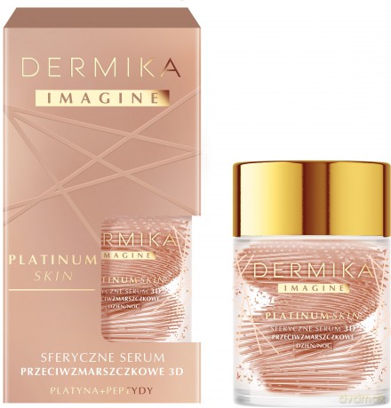 Dermika Imagine Platinum Skin Sferyczne Serum przeciwzmarszczkowe 3D na dzień i noc 60g