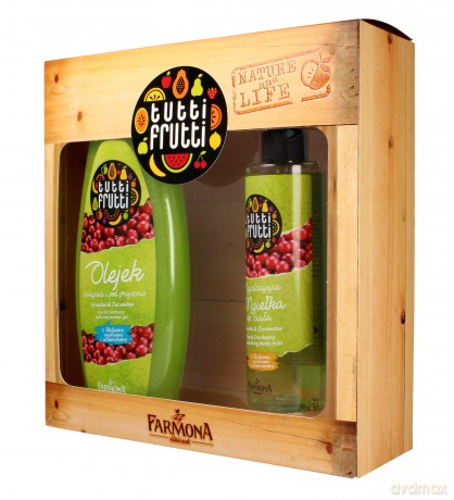 Farmona Zestaw prezentowy Tutti Frutti Gruszka&Żurawina (olejek do kąpieli 425 ml+mgiełka do ciała 200 ml)
