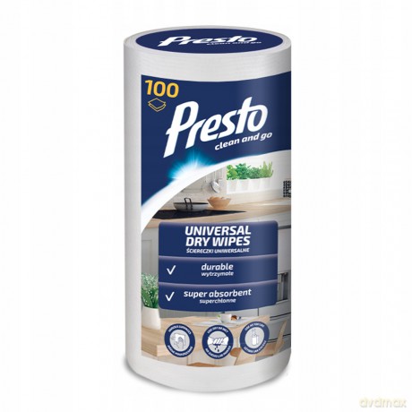 HARPER PRESTO Suche ściereczki w rolce 100 szt