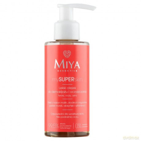 MIYA mySUPERskin Lekki Olejek do demakijażu i oczyszczania twarzy, oczu, ust 140 ml