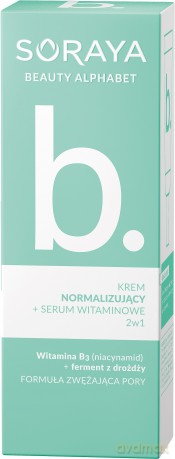 Soraya Beauty Alphabet Wit.B. Krem normalizujący + Serum Witaminowe 2w1 30 ml