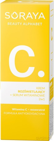 Soraya Beauty Alphabet Wit.C. Krem rozświetlający + Serum Witaminowe 2w1 30 ml