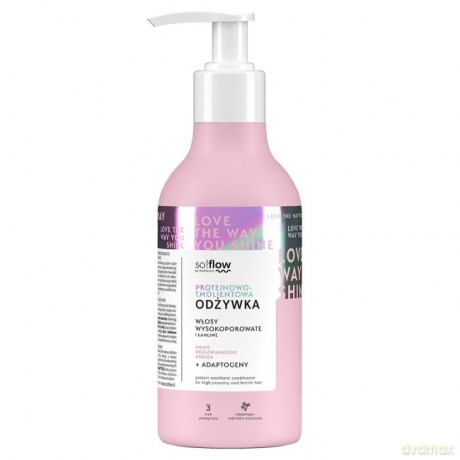 Vis Plantis So!Flow Proteinowo - Emolientowa Odżywka do włosów wysokoporowatych i łamliwych 400 ml