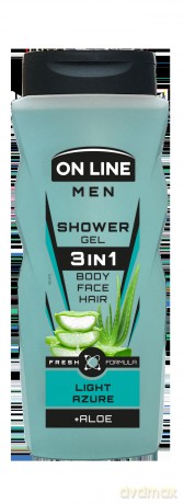 FS On LINE MEN Żel p/p 410 ml Light Azure 3w1