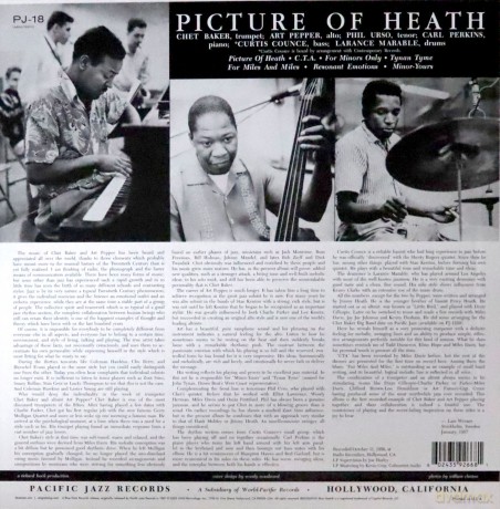 Chet Baker: Picture Of Heath (Tone Poet) [Winyl]
