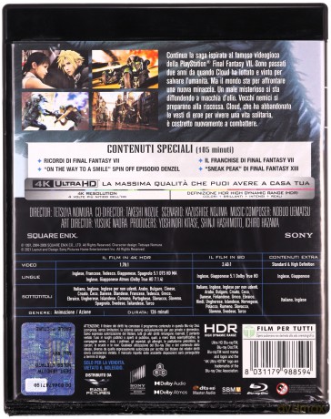Final Fantasy VII: Advent Children [Blu-Ray 4K]+[Blu-Ray]