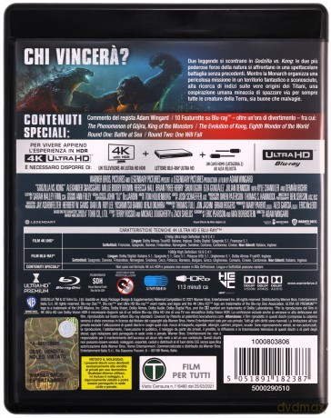 Godzilla vs. Kong [Blu-Ray 4K]+[Blu-Ray]