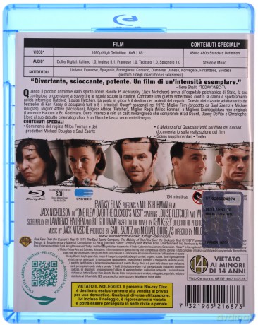 One Flew Over the Cuckoo's Nest (Lot nad kukułczym gniazdem) [Blu-Ray]