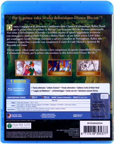 Robin Hood (Disney) [Blu-Ray]