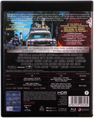 Ghostbusters: Afterlife (Pogromcy duchów. Dziedzictwo) [Blu-Ray 4K]+[Blu-Ray]