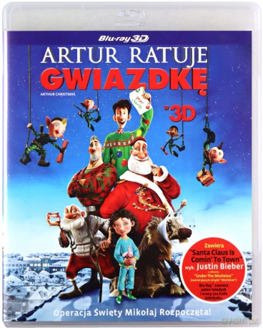 Zimowa Kolekcja 3D: Artur ratuje gwiazdkę / O Yeti! / Grinch [3xBlu-Ray 3D]+[2xBlu-Ray]