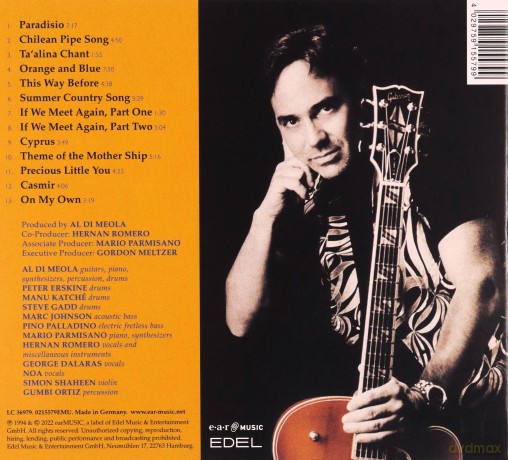 Al Di Meola: Orange And Blue (digipack) [CD]