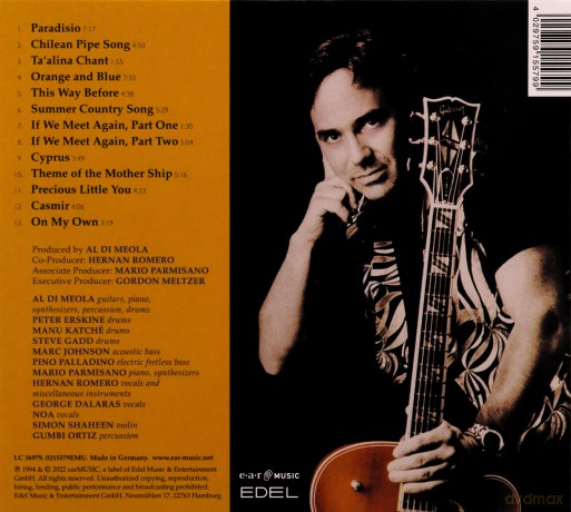 Al Di Meola: Orange And Blue (digipack) [CD]