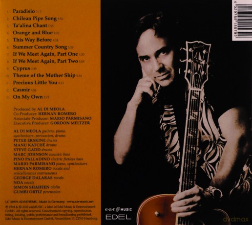 Al Di Meola: Orange And Blue (digipack) [CD]