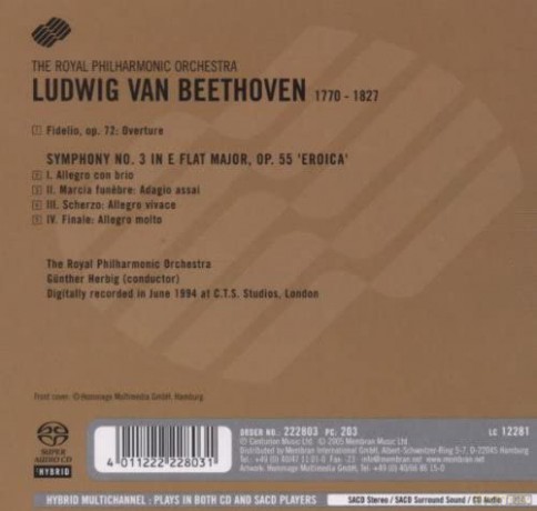 RPO/Herbig: Beethoven: Sinfonie 3 [SACD]