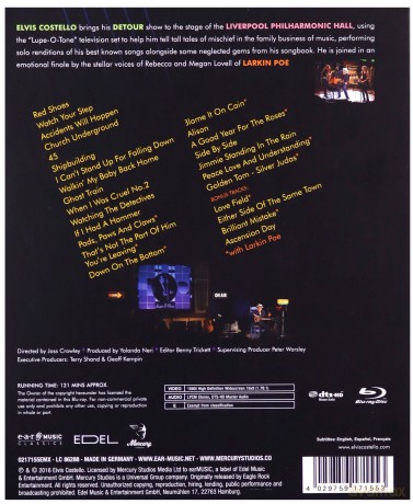 Elvis Costello: Detour - Liverpool 2015 [Blu-Ray]