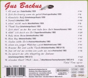 Gus Backus: Gus Backus-Da sprach der alte [CD]