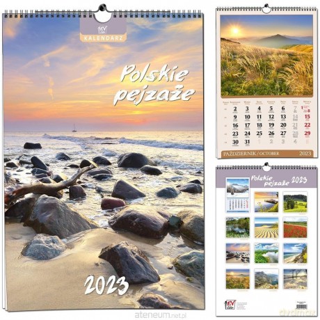 Kalendarz 2023 13 Plansz B3 - Polskie Pejzaże [KALENDARZ]