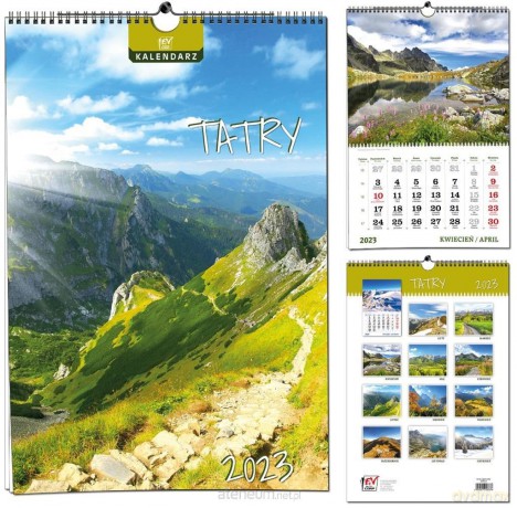 Kalendarz 2023 13 Plansz B3 - Tatry [KALENDARZ]