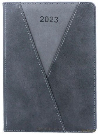 Kalendarz 2023 A5 dzienny Volta szary [KALENDARZ]