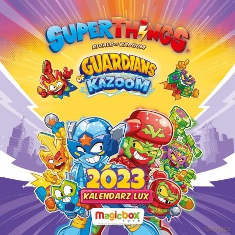 Kalendarz 2023 ścienny Lux kwadratowy Super Things [KALENDARZ]