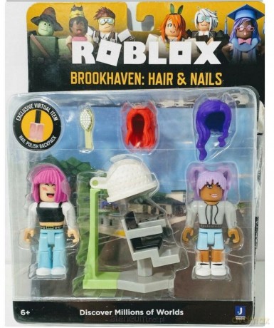Roblox - zestaw Game Pack Brookhaven Hair&Nails [FIGURKA]