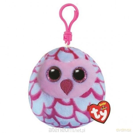 Squish-a-Boos Pinky - sowa 8,5cm brelok