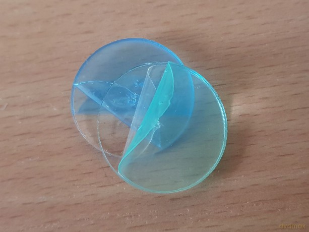 Znaczniki akryl czarne hełm 22x3mm 10 szt [GRA]
