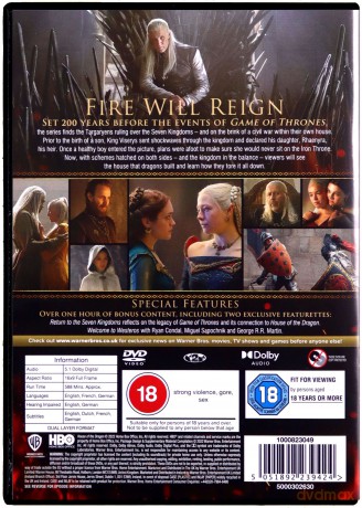 House of The Dragon: Season 1 (Ród smoka) [5DVD]