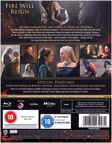 House Of The Dragon: Season 1 (Ród smoka) [4xBlu-Ray]