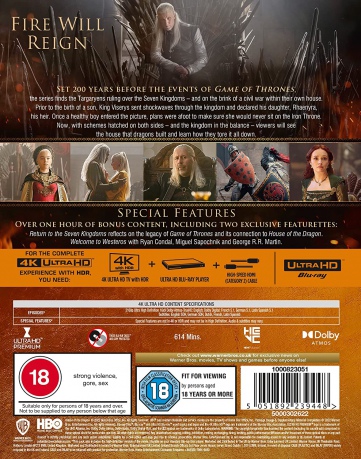 House of The Dragon: Season 1 (Ród smoka) [4xBlu-Ray 4K]