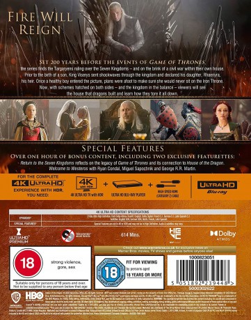 House of The Dragon: Season 1 (Ród smoka) [4xBlu-Ray 4K]