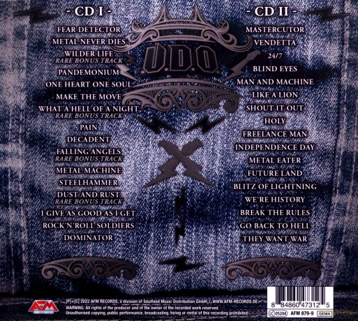 U.D.O.: The Legacy (digipack) [2CD]