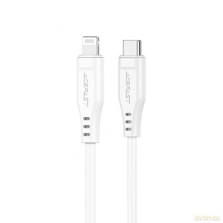 Acefast kabel MFI USB Typ C - Lightning 1,2m, 30W, 3A biały (C3-01 white)